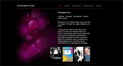 Desktop Screenshot of chrisfrostmusic.com